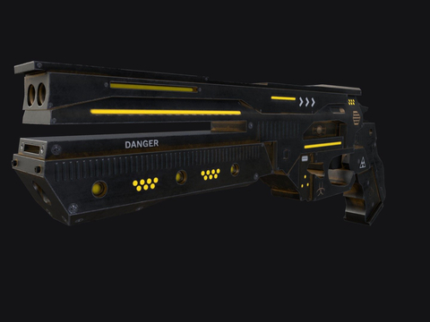 science fiction pistol