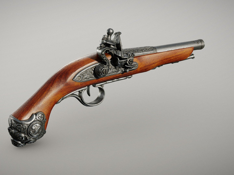 Flintlock Colonial Pistol