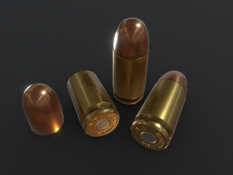 9x 19mm ammunition bullet