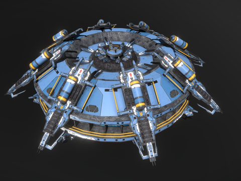 Sci-fi Terraker Alien Spaceship