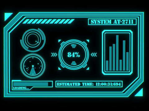 Sci-Fi HUD Screen Animation