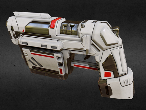 science fiction simple pistol