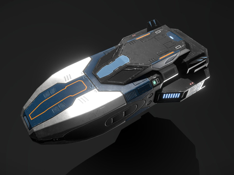 Sci-fi aircraft space ship