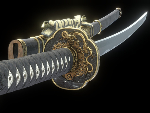 Samurai sword dagger machete