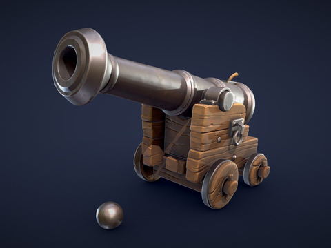 Cartoon Pirate Cannon