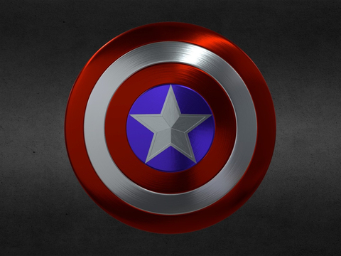 Captain America Shield Round Shield Game Props