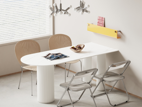 Cream Style dining table and chair