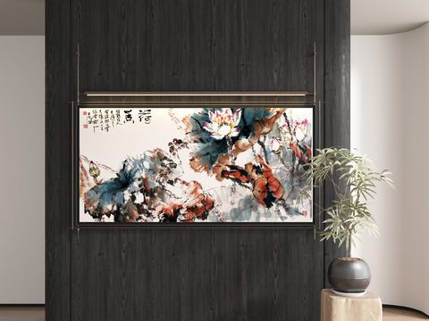 Chinese ink painting calligraphy and painting decorative painting