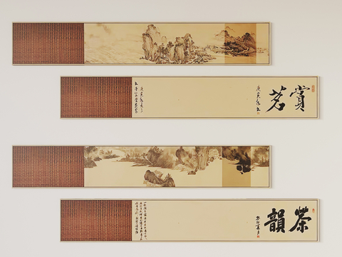 New Chinese Calligraphy, Calligraphy and Painting, Decorative Painting, Hanging Painting