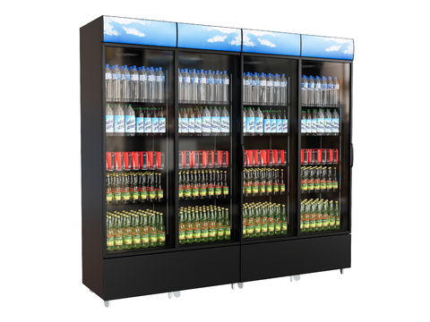 Freezer refrigerator beverage machine