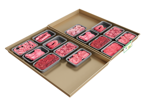 Meat shredded pork steak food packaging box