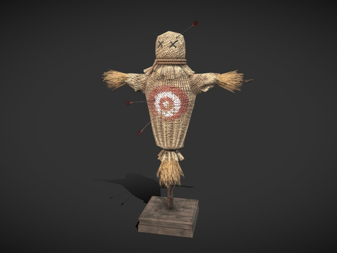 archery target scarecrow