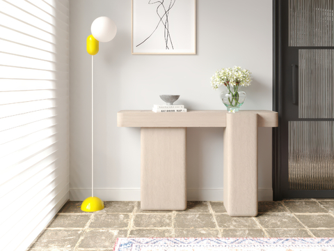 Modern End View Table Entrance Cabinet