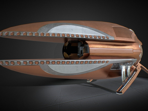 Sci-fi aircraft spaceship aircraft carrier