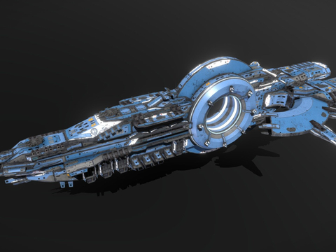 Sci-fi dreadnought ship