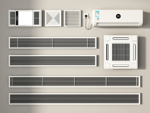 Vent air conditioner on-hook ceiling air conditioner