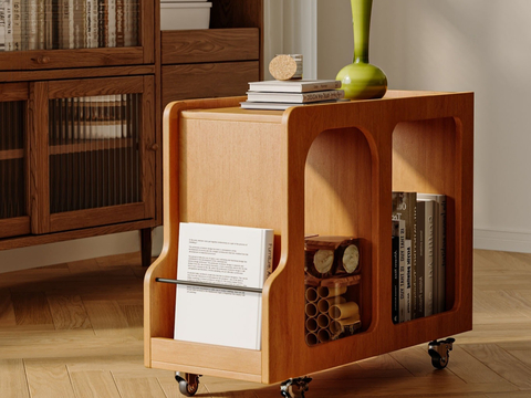 Modern mobile chest of drawers