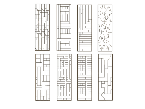 Modern hollow screen partition