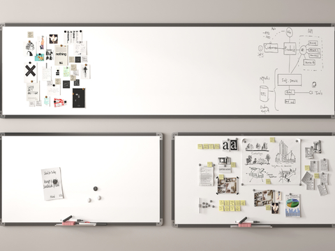 Mobile Whiteboard Display Board WordPad