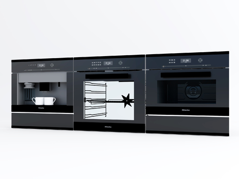 Modern Coffee Machine Oven Microwave