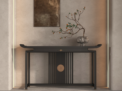 Neo-Chinese Style bar case end view table porch table