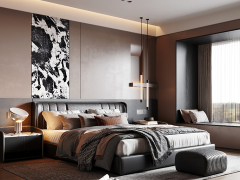 Italian Style Simple Bedroom Master Bedroom Master Bedroom