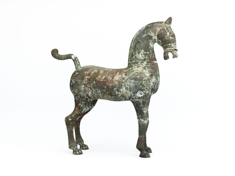 Chinese Qin Mausoleum Terracotta Bronze Horse Sculpture