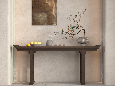 Neo-Chinese Style bar case end view table porch table