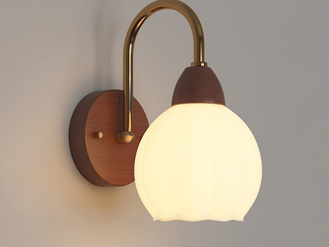 French retro wall lamp