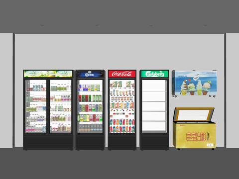 Modern Freezer Beverage Cabinet Cold Drink Cabinet