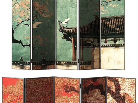 New Chinese Folding Screen