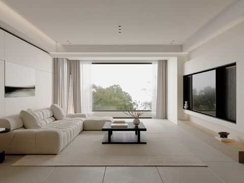 Modern Minimalist Living Room