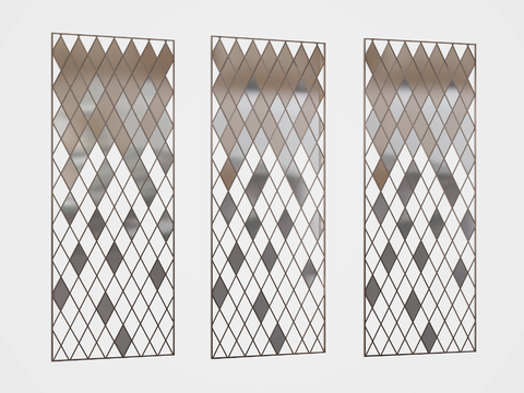 Metal screen hollow partition