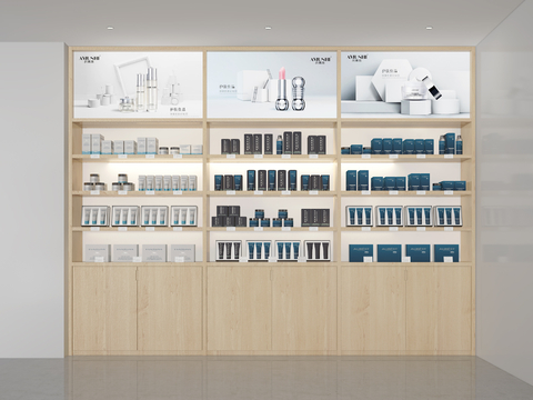 Skin Care Products Counter Cosmetics Display Cabinet