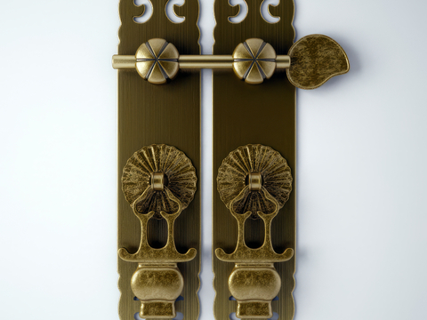 Chinese door handle latch buckle