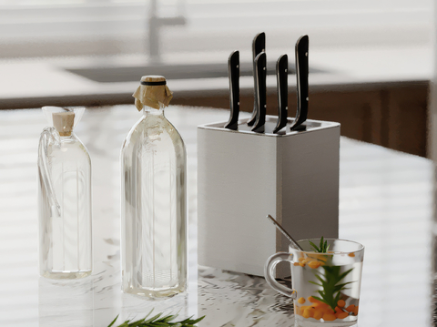 Kitchen supplies knife and fork holder cup bottle