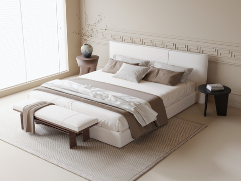 Middle Style Double Bed