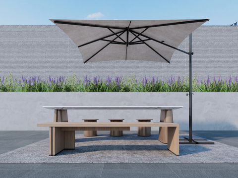 Outdoor Table and Chair Camping Table and Chair Parasol