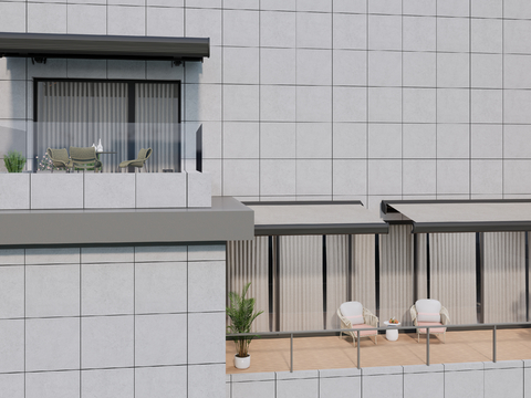 Modern Balcony Terrace Roof Garden