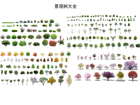 Landscape tree arbor 2D component