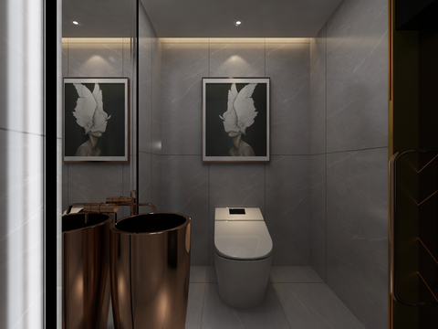 Modern KTV toilet wash basin