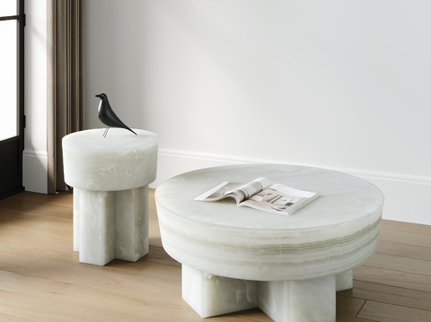 Modern marble coffee table