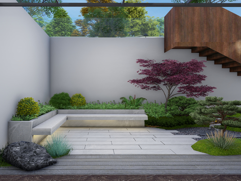 Zen Courtyard Garden