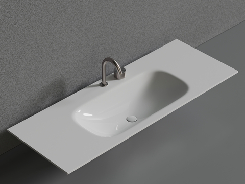 Bathroom basin ceramic basin integrated basin