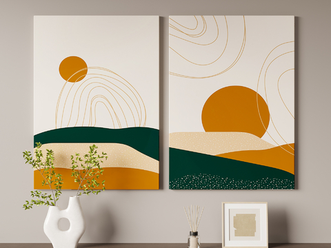 Modern Decorative Hanging Painting Landscape Hanging Painting