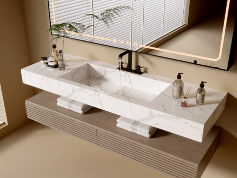 modern sink wash basin bathroom mirror