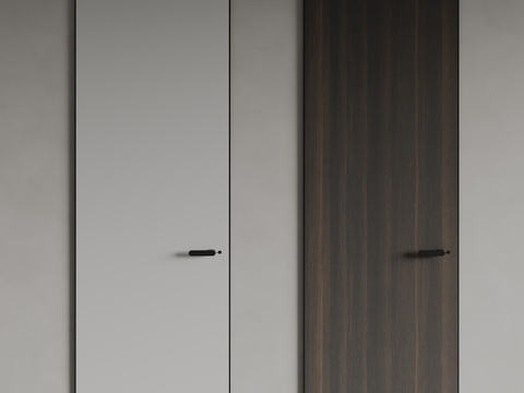 CASSINA Modern Minimalist Door Wooden Door Invisible Door