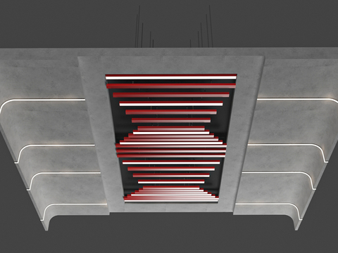 Modern ceiling grille top