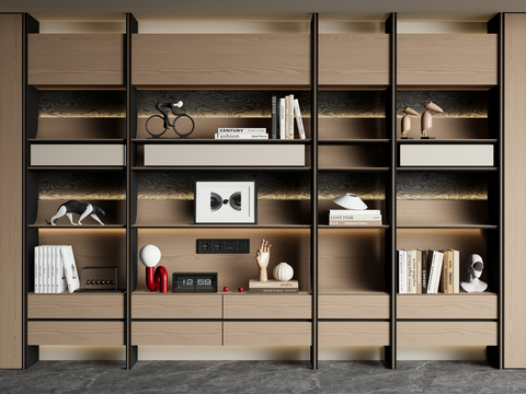 Modern Minimalist Bookcase Bookshelf