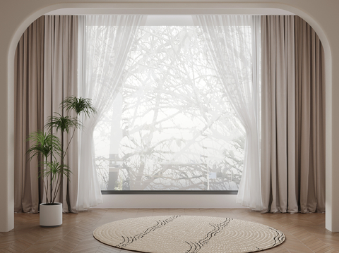 Modern Curtain Gauze Window Screen